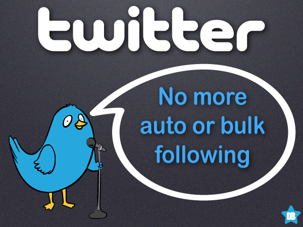 twitter prohibits auto or bulk following