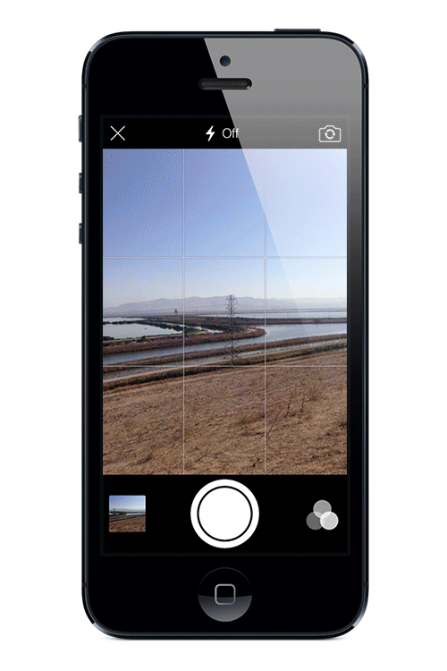 GIF of flickr iphone app with new camera filters