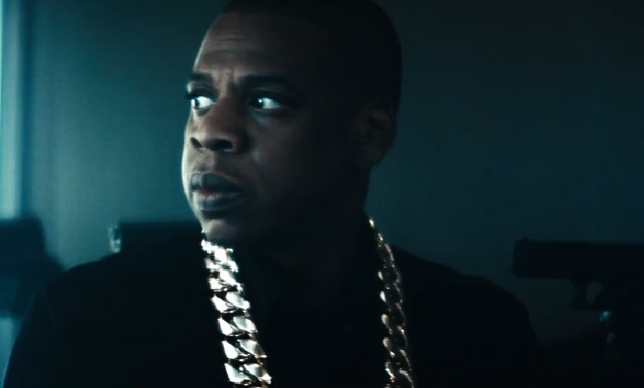 Screenshot from Jay Z's Holy Grail video with Justin Timberlake