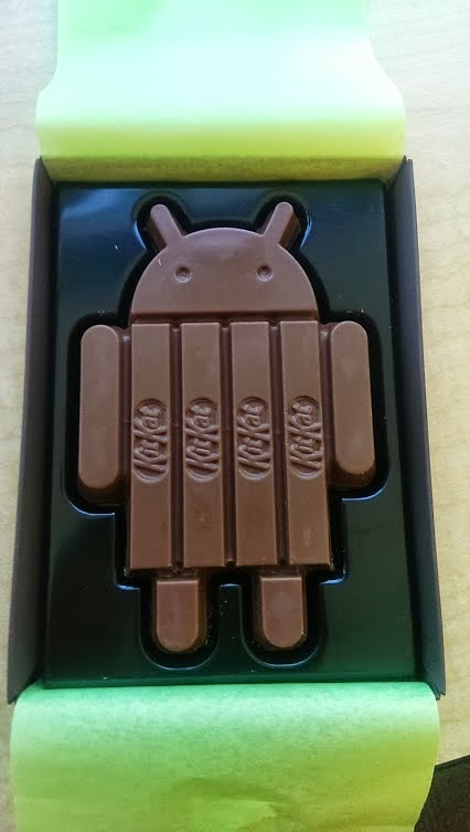 Android chocolate kit kat bar