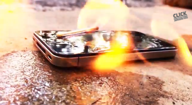 Slow Motion Destruction Of IPhones Filmed On An IPhone 5s VIDEO