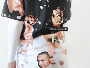 Shirt showing Michael Jackson and Barack Obama