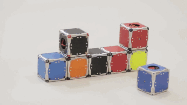 GIF of M-Blocks self-assembling robots