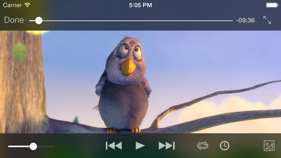 VLC player screenshot of movie playback