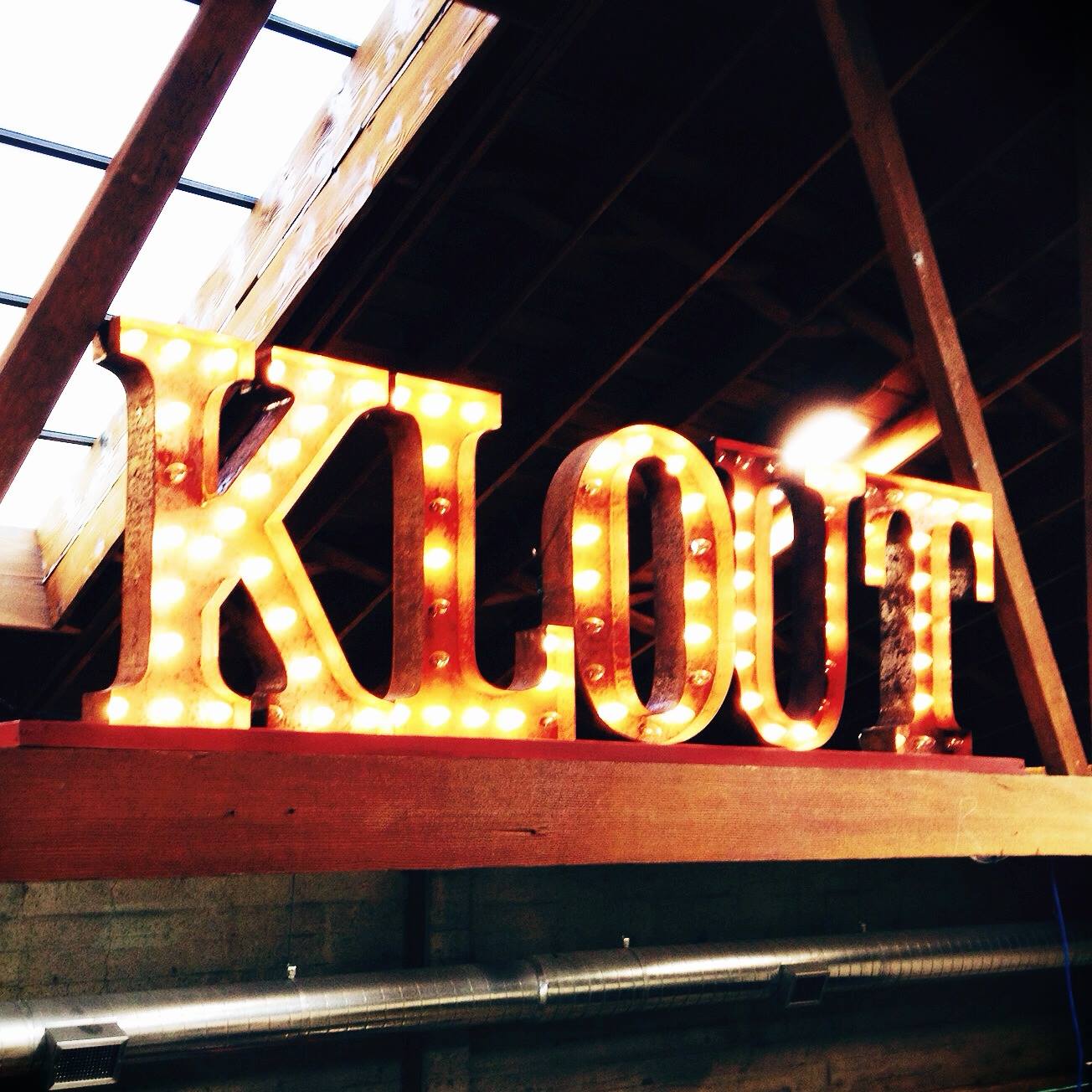 Klout in lights